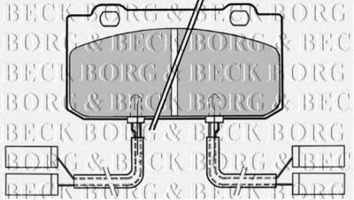 BORG & BECK bbp1154 -  Комплект тормозных колодок, дисковый тормоз